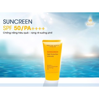 KEM CHỐNG NẮNG VẬT LÝ THẾ HỆ MỚI PRINCESS WHITE HÀNG CHÍNH HÃNG