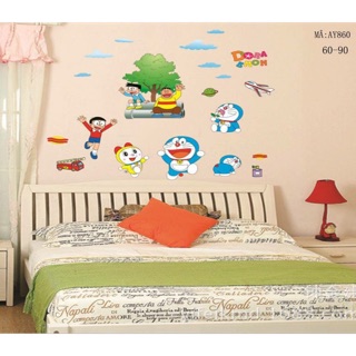 DECAL DO RE MON CÂY XANH {kèm ảnh thật khách dán}