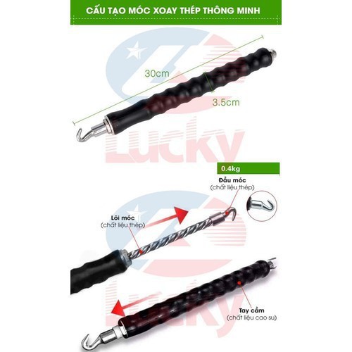 Móc Xoay Buộc Thép Cây Buộc Sắt Hàng Loại 1 Siêu Bền Tay Cầm Bọc Cao Su Đen-Abg Shop