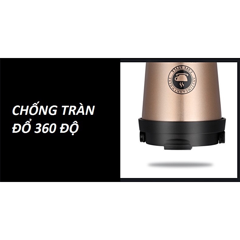 Rare department store，Bình giữ nhiệt nắp bật cao cấp，Ly Giữ Nhiệt Chống Tràn Kèm Quai Xách 500ml Inox 304