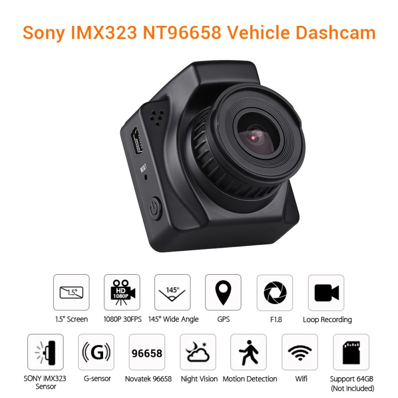 Máy quay hành trình góc rộng imx323 novatek 96658 1080p có màn hình 1.5inch cho xe hơi | BigBuy360 - bigbuy360.vn