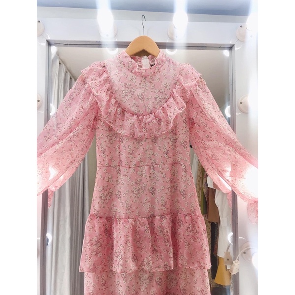 VÁY MAXI HOA NHÍ VOAN TẦNG ĐI DU LỊCH