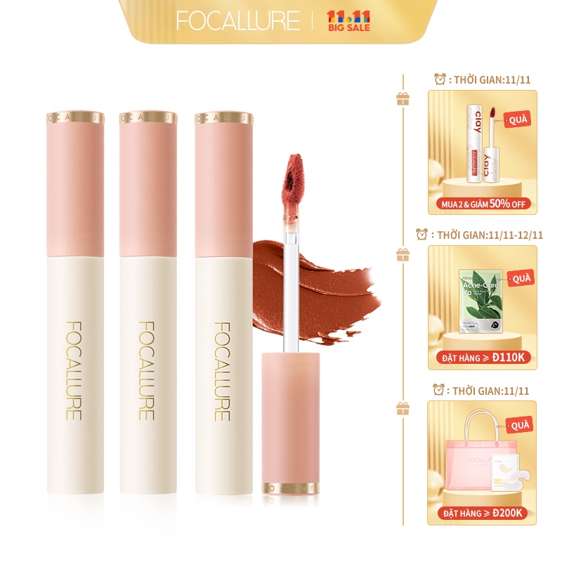 Son Kem Lì Focallure Màu Nhung Mượt Mà Với Kết Cấu Mờ Dễ Thoa Quyến Rũ 24g