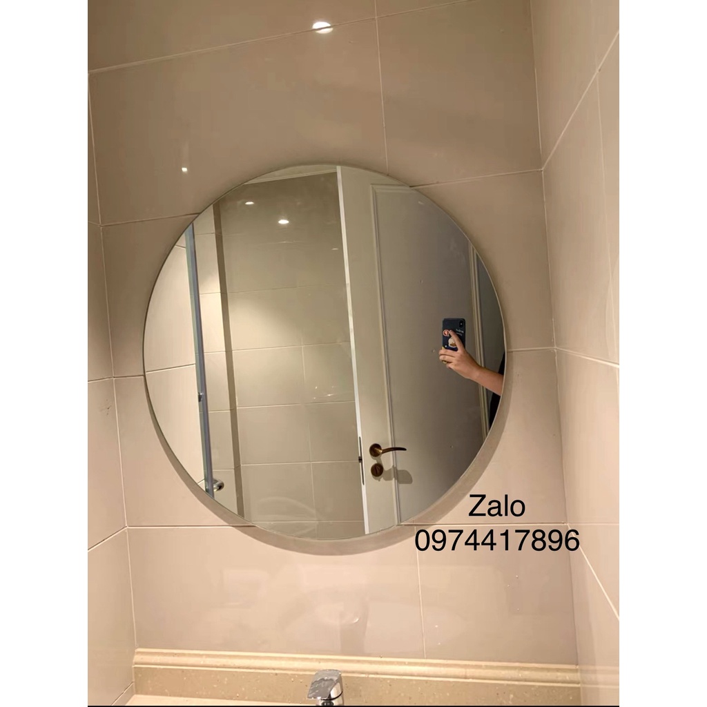 Gương soi tròn 30cm dán tường 𝐬𝐢𝐞̂𝐮 𝐜𝐡𝐚̆́𝐜, trang điểm, nhà tắm 9̶9̶k̶ giảm còn 69🅺  tặng đủ miếng dán