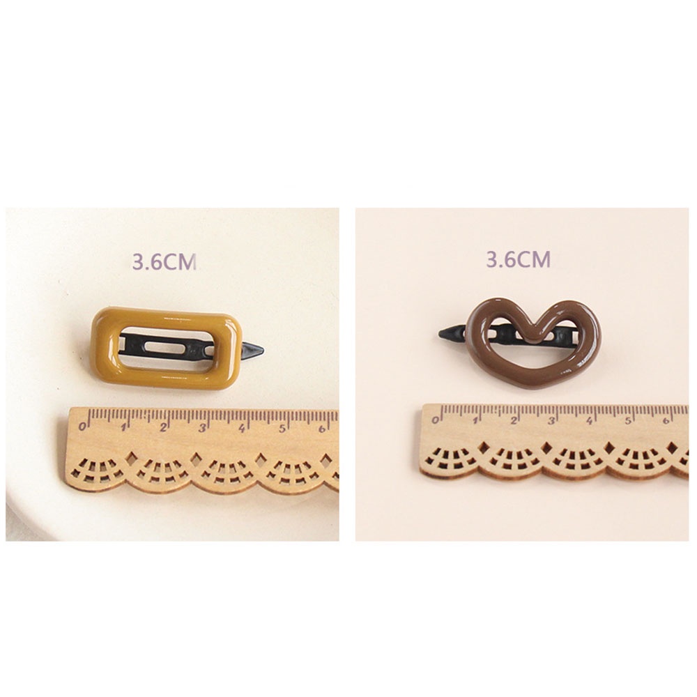 Kẹp tóc Acrylic nhiều màu sắc thời trang phong cách Hàn quốc cho nữ