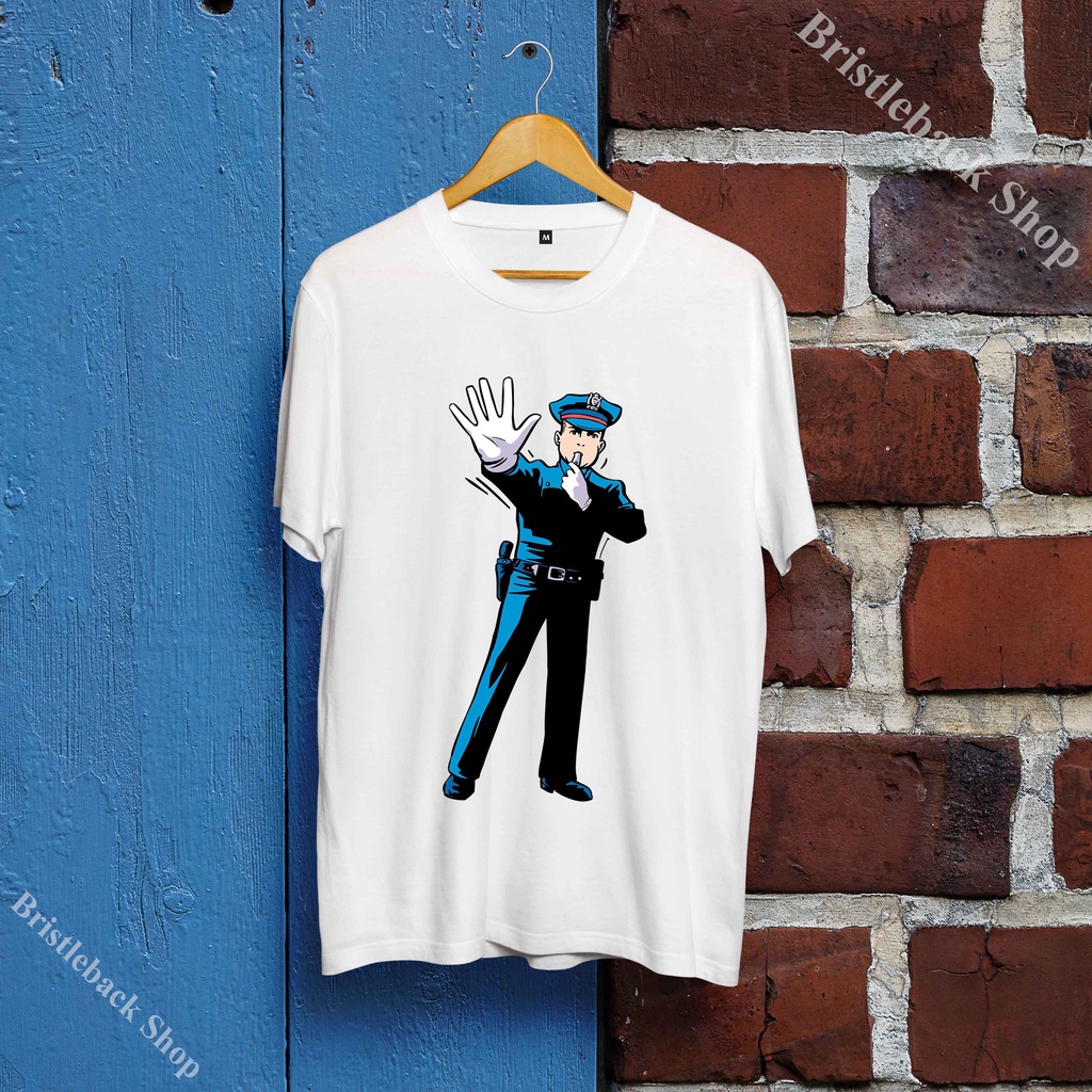 💚Áo Phông hình Cảnh sát - Police T-Shirt cá tính - S12PLC-004