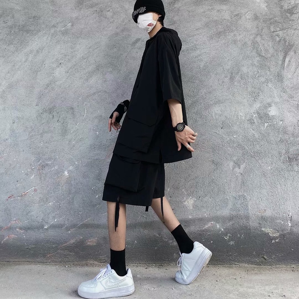 Bộ Áo Hoodie Và Quần Short Phong Cách Năng Động Thời Trang Cho Nam (Có Bán Lẻ)