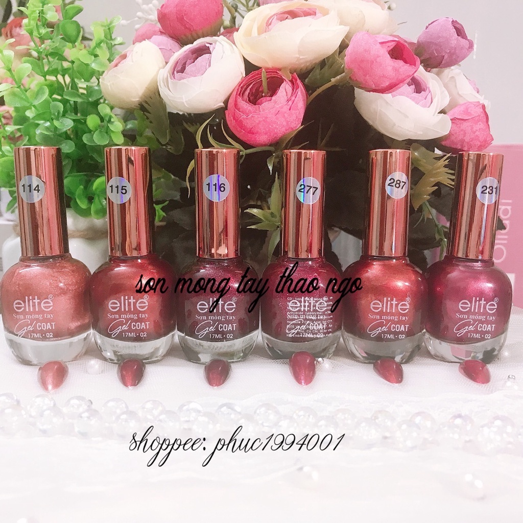 Sơn gel lạnh cao cấp Elite 17ml dùng siêu thích (không cần hơ máy)