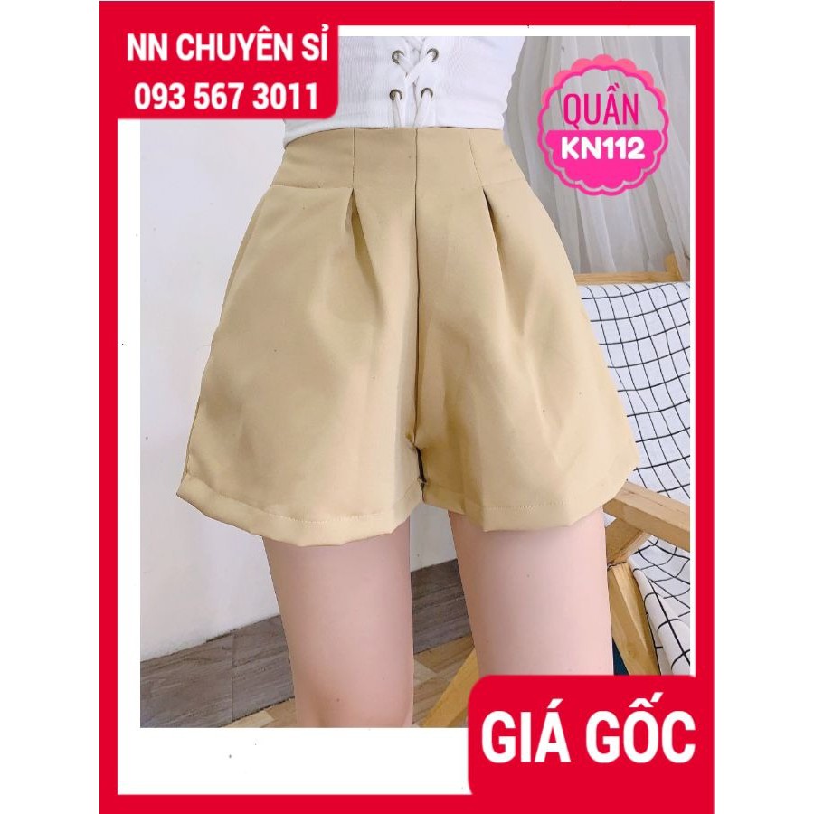 QUẦN SHORT KAKI VINTAGE ⚡ẢNH CHỤP TẠI SHOP⚡ QUẦN ĐÙI NỮ KN112