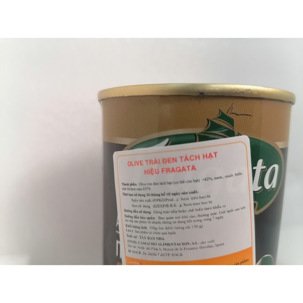 TRÁI Ô LIU ĐEN TÁCH HẠT  FRAGATA Olives Pitted Black