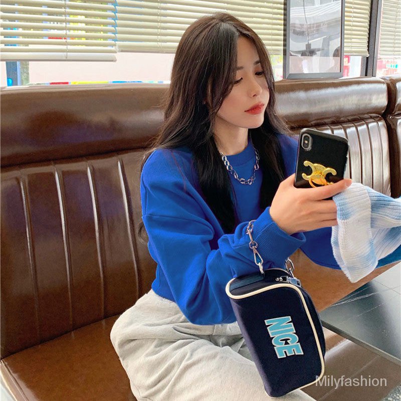 Áo Len Nữ Dài Tay Cổ Tròn Thời Trang Hàn | BigBuy360 - bigbuy360.vn