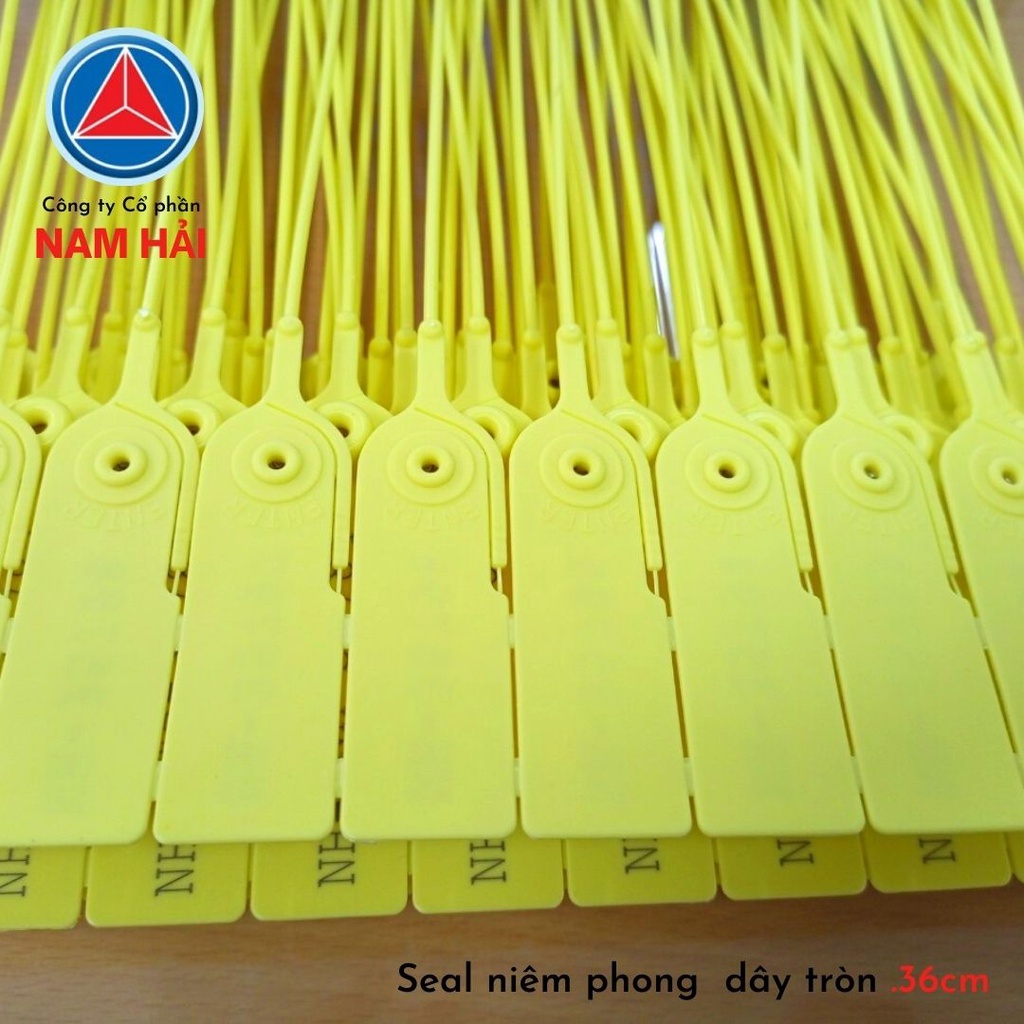 Seal khóa niêm phong kẹp chì dây rút trơn tròn 36cm