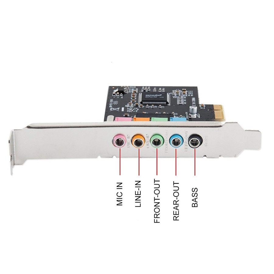Card PCI Express to Sound 5.1 Âm Thanh Vòm 5 Cổng Cho Máy Tính Để Bàn
