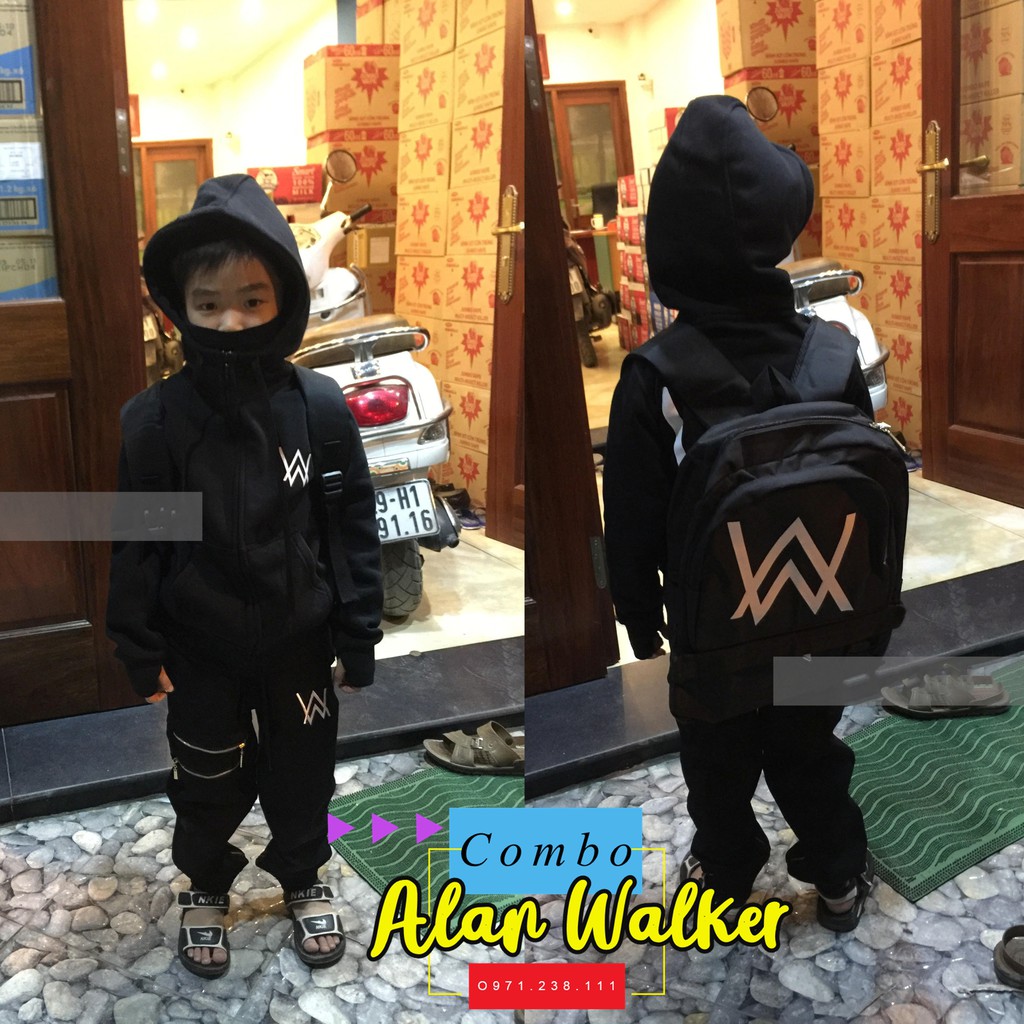 Combo Quần Áo Mũ Balo Alan Walker Cực Đẹp