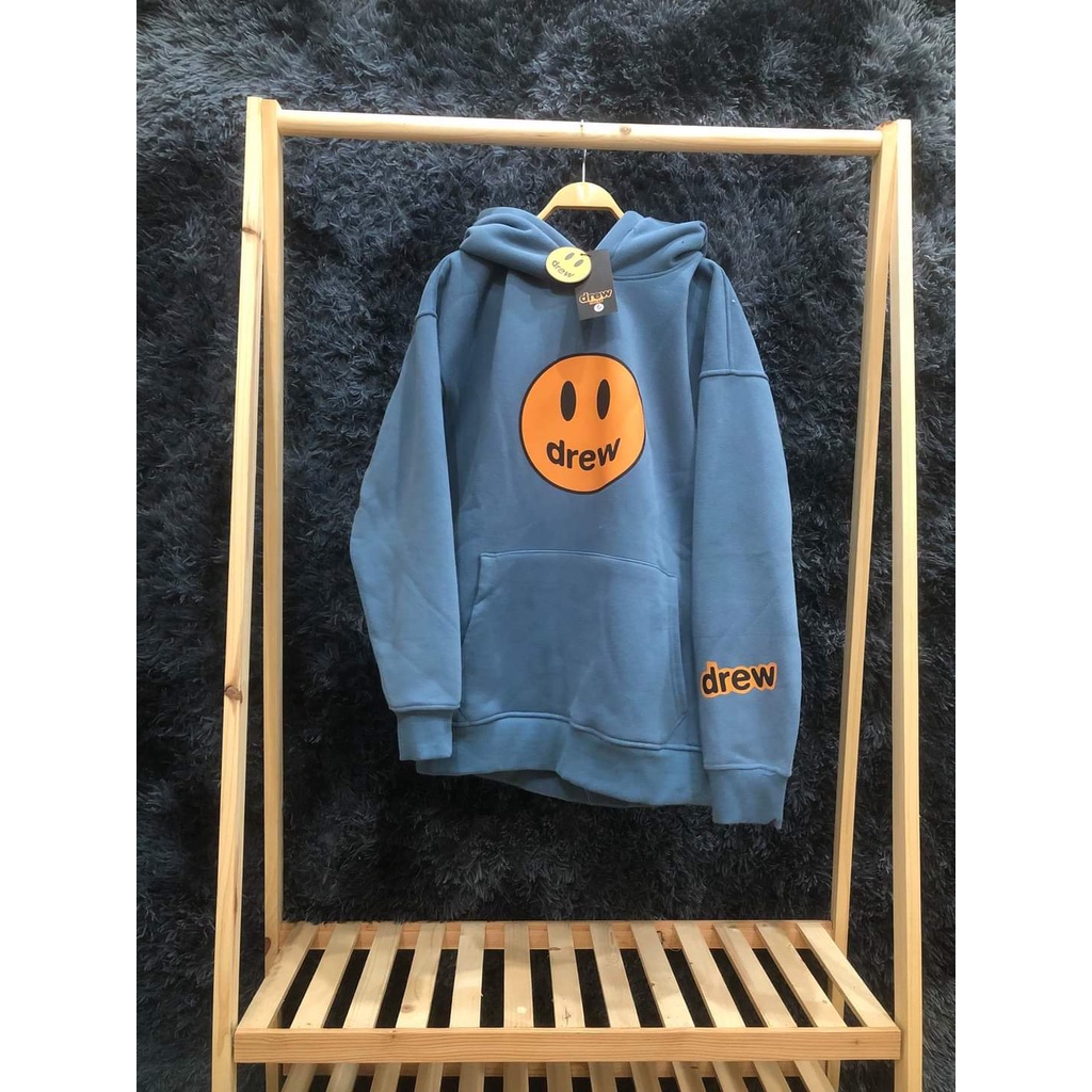 Áo Hoodie DREWW Mũ 2 Lớp Form Rộng Nam Nữ Phong Cách UNISEX Hàn Quốc, Nỉ Ngoại Siêu Dày Dặn Ấm Áp Thấm Hút Mồ Hôi