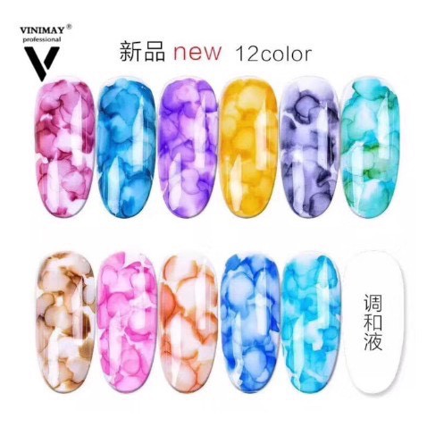 Set cồn loang vinimay 12 màu hàng chính hãng