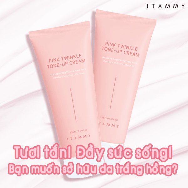 Kem tone-up hồng Itammy Pink Twinkle Tone-Up Cream | BigBuy360 - bigbuy360.vn