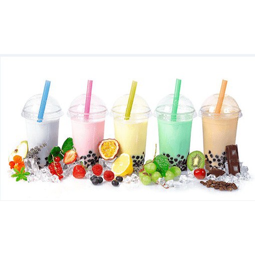 (Combo 20) ống hút sinh tố trà sữa trân châu ống to