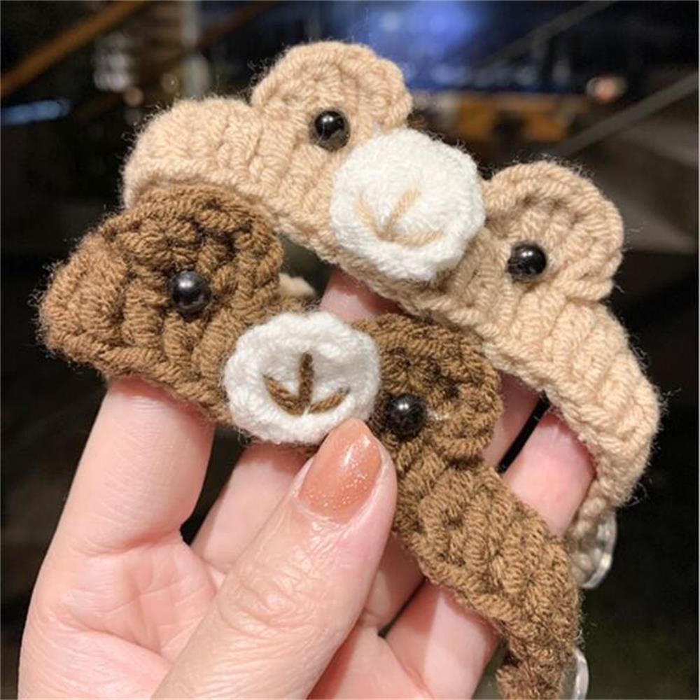 Vòng tay đan len hình chú thỏ/ ếch/ cà rốt đáng yêu sáng tạo cho bé