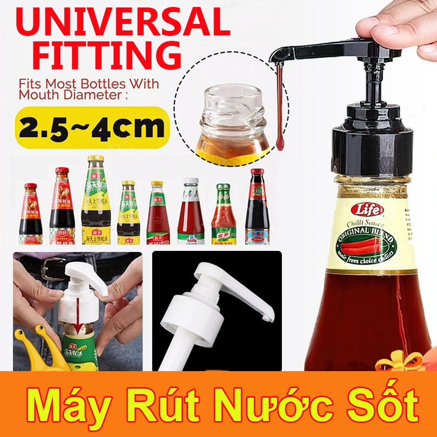 Vòi Bơm Gắn Chai Nước Sốt Tiện Dụng Cho Nhà Bếp