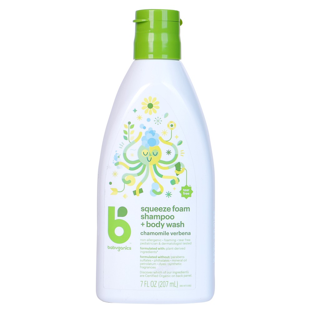 Sữa tắm gội sơ sinh Babyganics 207ml