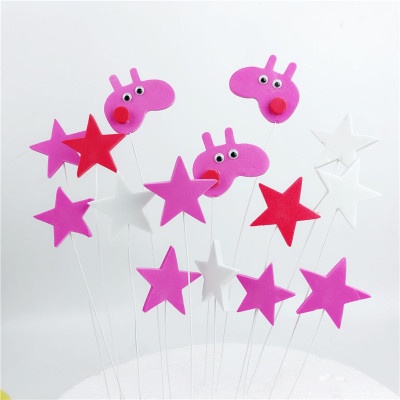 1 Set Que Cắm Trang Trí Bánh Sinh Nhật Hình Doraemon / Doraemon / Người Nhện / Minnie