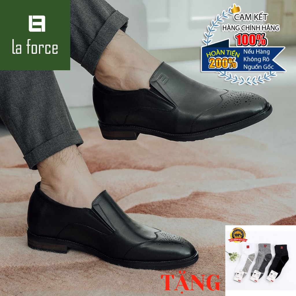 Giày Loafer LAFORCE Tăng Chiều Cao GCLA01201-D Tặng Tất Nam Cao Cấp