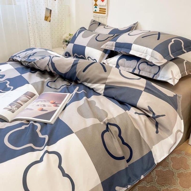 SET VỎ GA + 2 VỎ GỐI GẤU OX