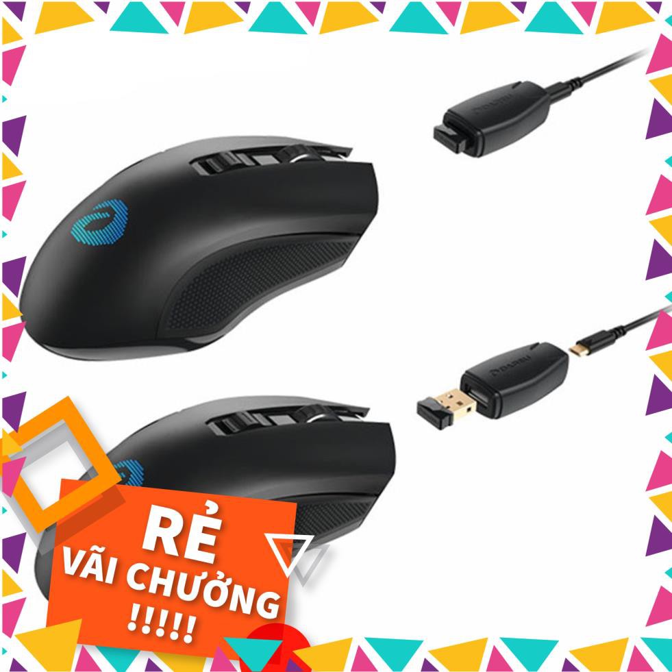[RẺ VÔ ĐỊCH] Chuột không dây chơi game DAREU EM905 PRO - Màu Đen + Hồng, Led RGB - Bravo Sensor - BH 2 năm [CHẤT]