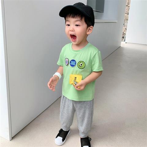 Áo Thun Cotton Trơn Tay Lửng Phong Cách Hàn Quốc Thời Trang Mùa Hè Hàng Mới Dành Cho Bé Trai / Bé Gái 7 Tuổi