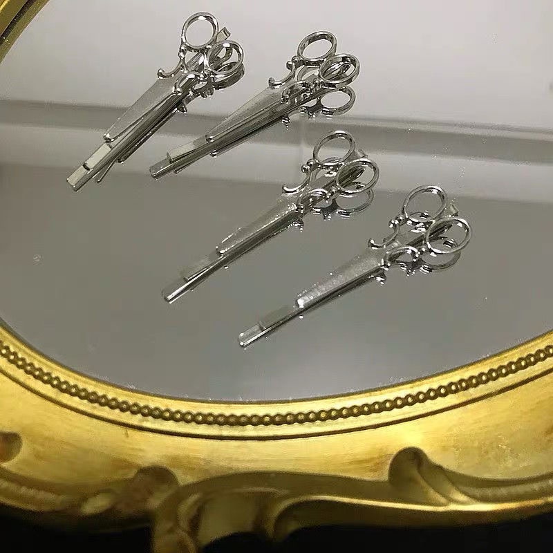 Kẹp Tóc Mỏ Vịt Bằng Kim Loại Phong Cách Punk Cá Tính