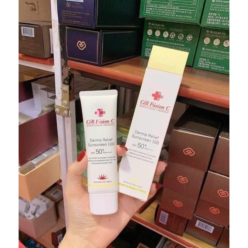 Kem Chống Nắng Cell Fusion C Derma Màu Vàng Hàn Quốc | BigBuy360 - bigbuy360.vn