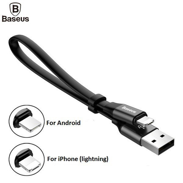 Cáp Sạc Đa Năng Baseus cổng Lightning cho iPhone và Micro USB (2 trong 1) - Dài 23cm