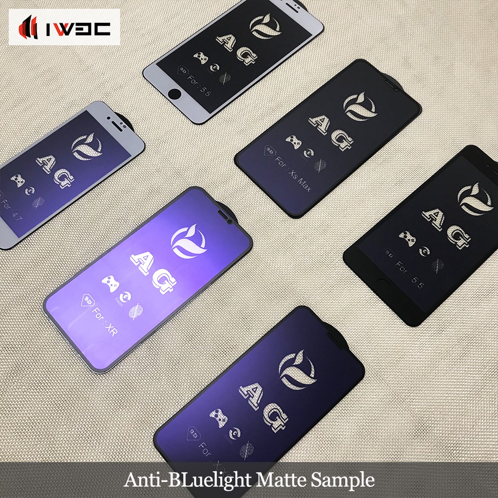 Kính Cường Lực 11D Chống Ánh Sáng Xanh Bảo Vệ Màn Hình Cho iPhone 14 13 12 11 Pro Max X XS XSMAX