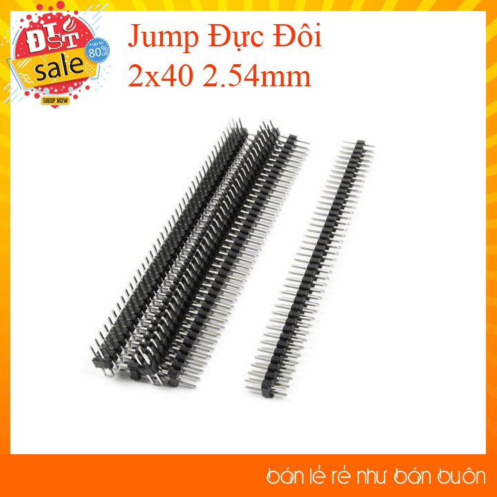 Jump Đực Đôi 2x40 2.54mm