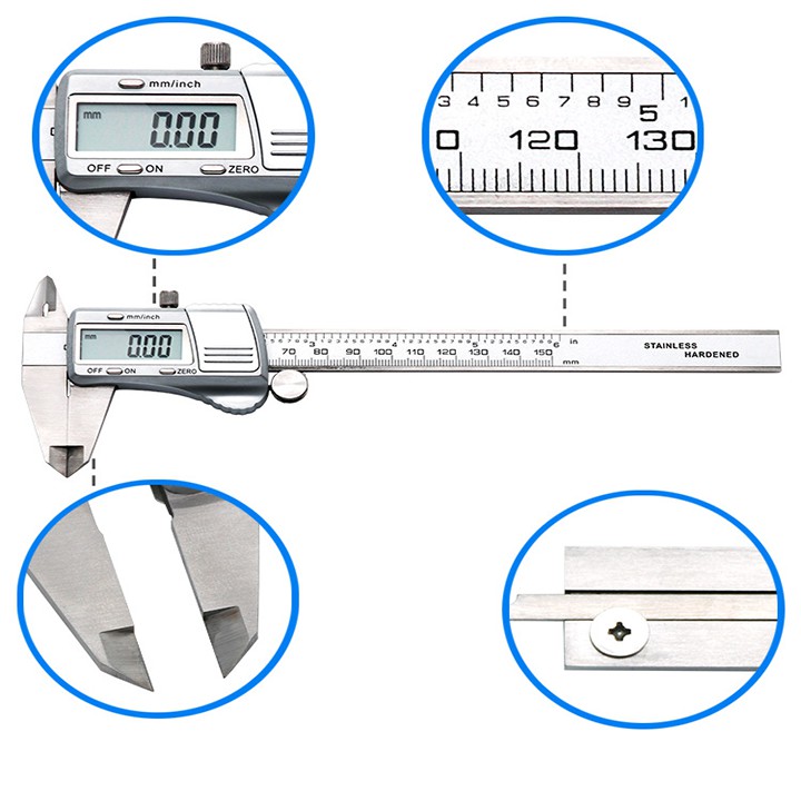 Thước Kẹp Điện Tử Thước Cặp Điện Tử SYNTEK Thép Chống Gỉ Dụng Cụ Đo Cao Cấp