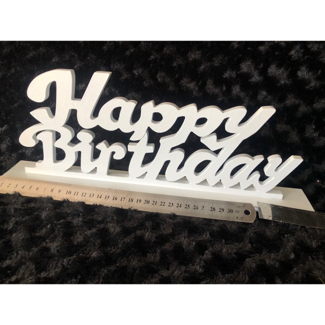 Bảng Gỗ Viết Chữ Happy Birthday 15x40cm