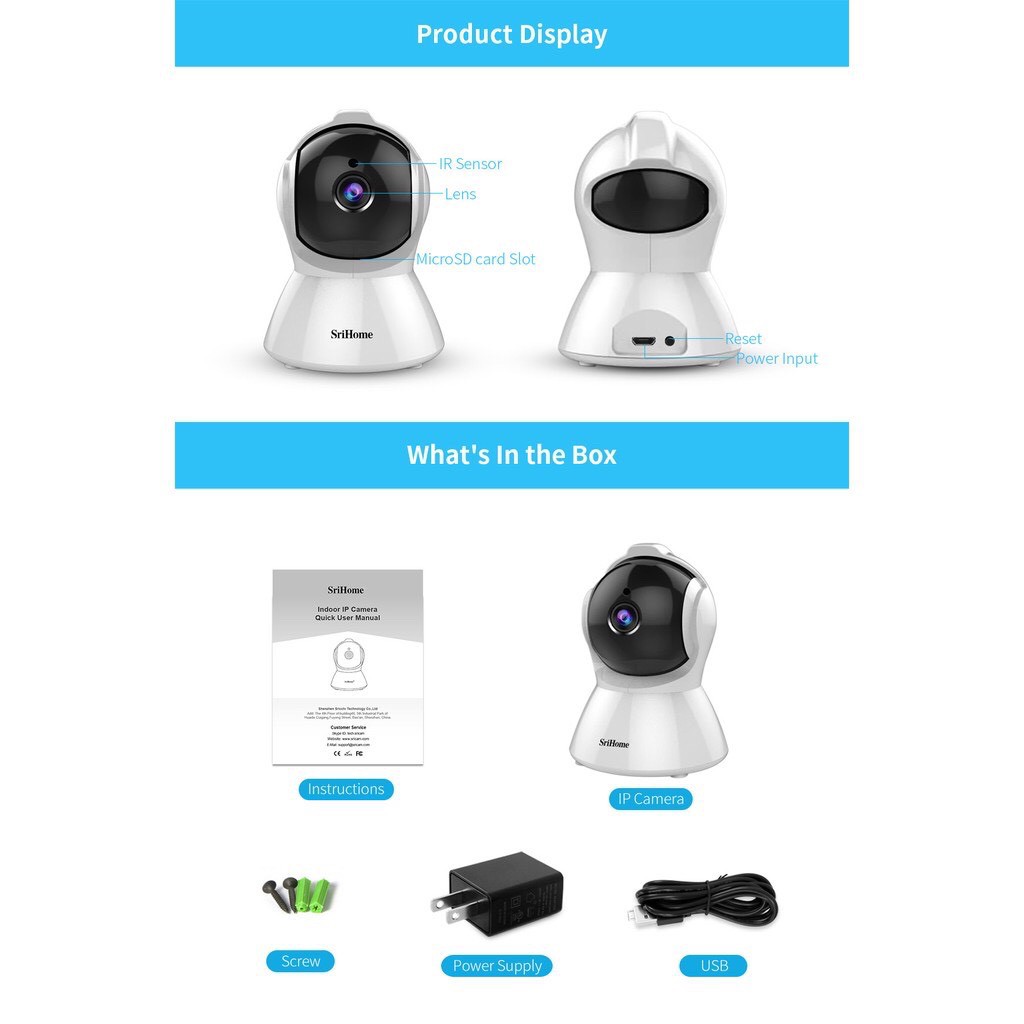 Camera WiFi AI Thông Minh Srihome SH025 - 2.0Mpx 1080P Tiếng Việt | WebRaoVat - webraovat.net.vn