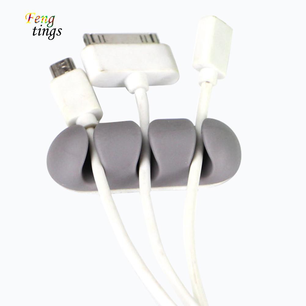 Phụ kiện kẹp dây cáp/điện/sạc 3 lỗ treo tường gọn gàng