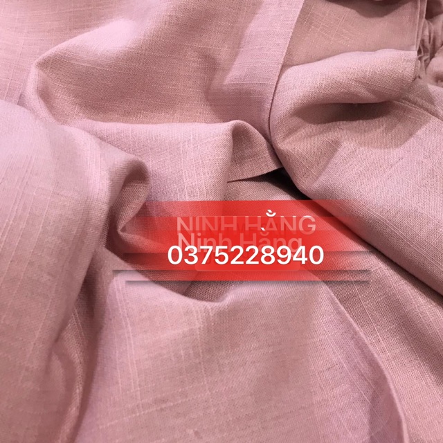 Vải Linen xước full màu 2020