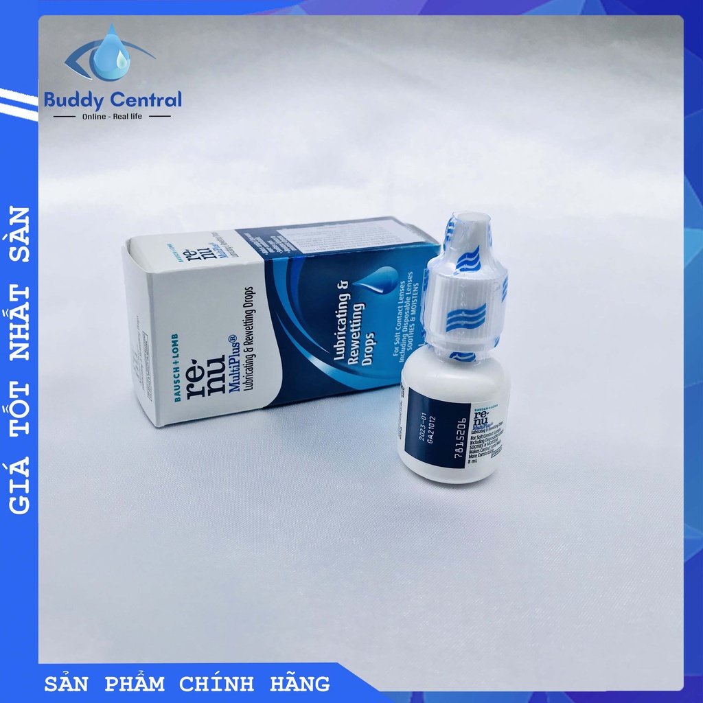 Nước nhỏ mắt Renu 8ml - Renu eye drop - Bausch &amp; Lomb - USA