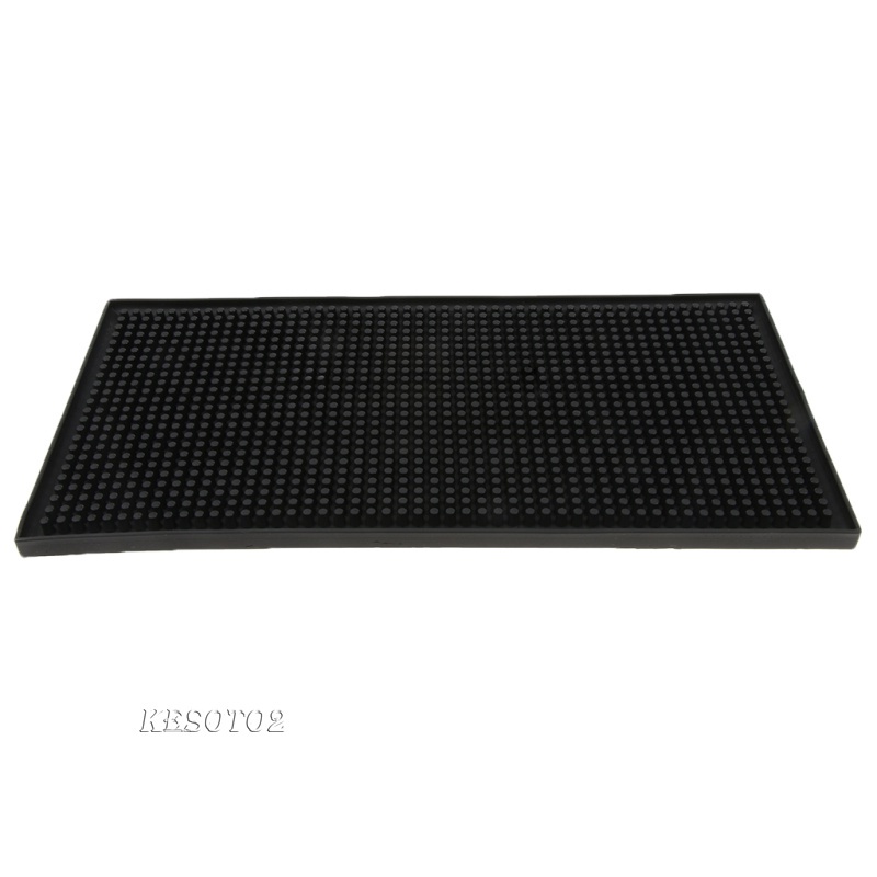 Thảm Cao Su Màu Đen 30x15x1cm Lót Trang Trí Cho Quầy Bar / Nhà Ở / Quán Cà Phê Kesoto2