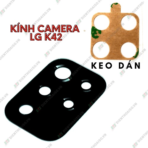 Mặt kính camera lg k42 có sẵn keo