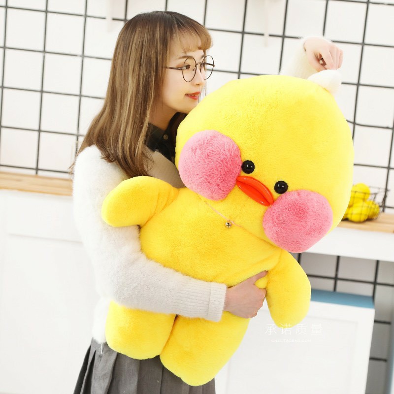 (ẢNH THẬT Size lớn 71cm) VỊT BÔNG KHỔNG LỒ - GẤU BÔNG LALAFANFAN