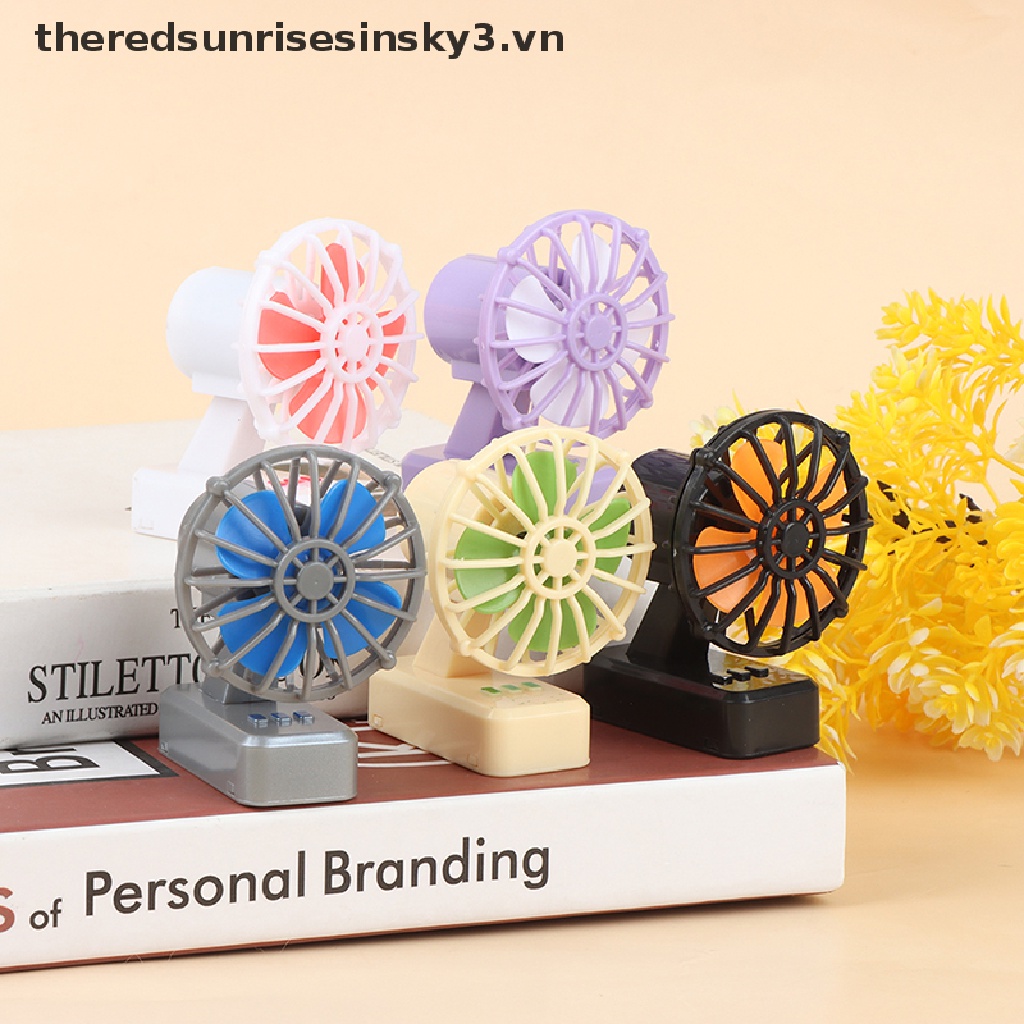 Quạt Điện Mini Để Bàn Xoay Được 1: 12 Trang Trí Nhà Búp Bê