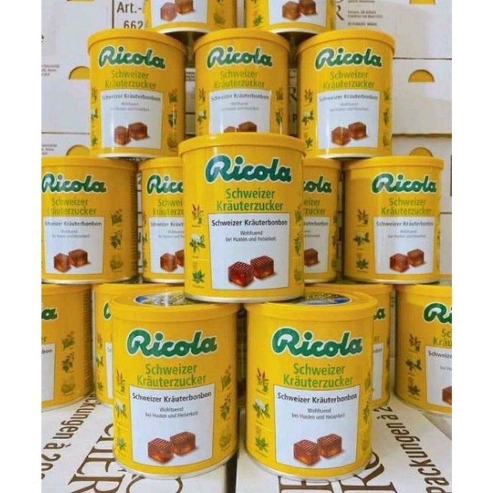 Kẹo Ngậm Ho Thảo Mộc Ricola Original Herb 250gr Nhập Đức Chính Hãng