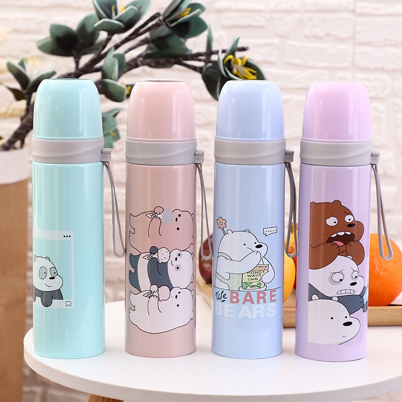 Bình Giữ Nhiệt 500ml In Hình Nhân Vật Hoạt Hình Doremon Elsa