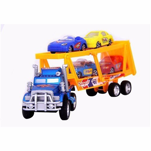 Đồ Chơi Xe Container Cảnh Sát Tặng Kèm 4 Ô Tô Nhỏ Hàng Việt Nam
