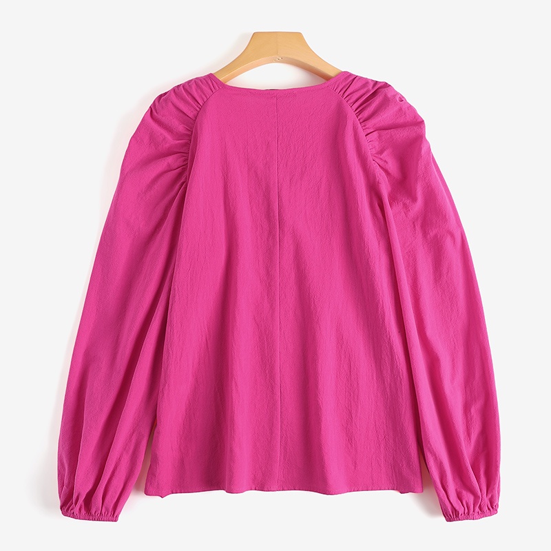 Áo kiểu Zanzea tay dài phồng thiết kế cổ chữ v thắt dây thời trang thanh lịch cho nữ