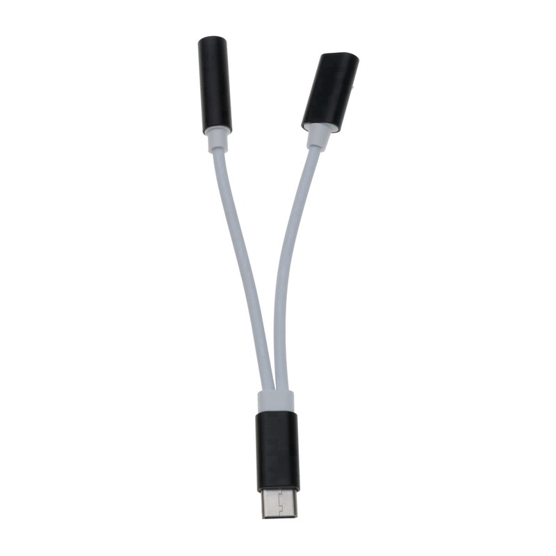 Cáp âm thanh chia đầu Mini Type-C sang 3.5mm 2 trong 1